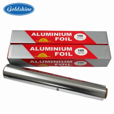 China For Food Wrapping Food Grade Household Aluminum Foil 8011 Customized Supply Roll For Food Wrapping Cooking Frozen Barbecue for sale