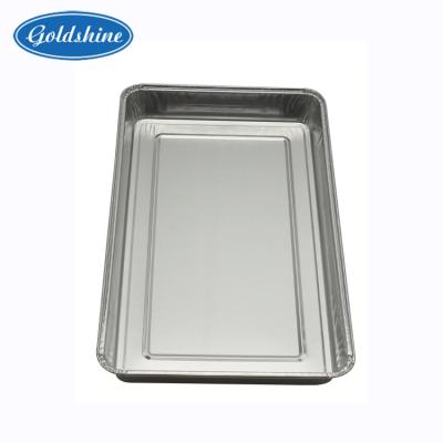 China Extra Large Size Aluminum Disposable Food Roasting Trays for sale