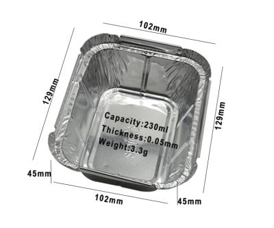 China Food Recyclable Aluminum Foil Take Away Disposable Container for sale