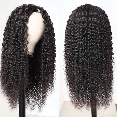 China Body Wave New Howshinewig V Part Wig Hair Wig None Side Part Brazilian Remy Curly Human Hair Part Wigs For Black Women for sale