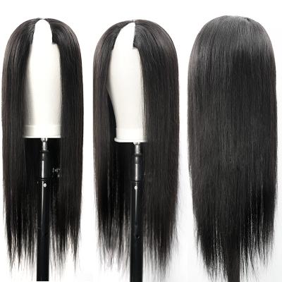 China Body Wave Wholesale V Part Wigs Hair Products Glueless Wigs Cuticle Aligned Virgin Brazilian Hair Wigs For Black Women for sale