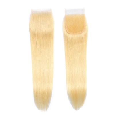 China Raw Indian Straight Blonde 613 Lace Frontal Closure, Blonde Closure Frontal Hair, Blonde Closure for sale