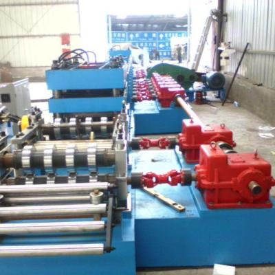 China Highway Guardrail Roll Forming Machine  45 x 5 x 3m PPGI Raw Material for sale