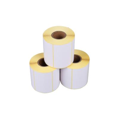 China Waterproof custom eco label paper thermal barcode printing sticker labels rolls custom product label stickers printing for sale