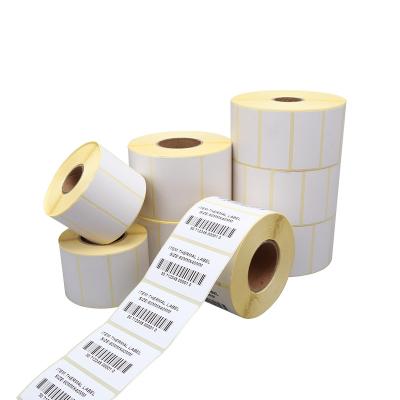 China Factory direct blank thermal label a6 sticker 4x6 heat sensitive thermal printer shipping label/500pcs per roll for sale