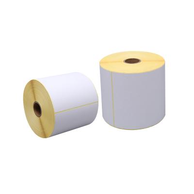 China Barcode Heat Sensitive Direct Thermal Sticker Label Thermal Label 100x150mm Shipping Label / 500pcs Per Roll for sale