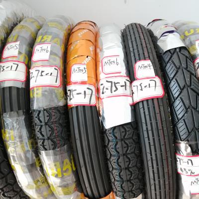 China Rubber Motorcycle Tyre and Tube 2.75-17 High Tensile Strength 35%-55% Rubber Content for sale