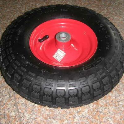 China Rodas de carrinhos de jardim pneumáticos pretos 3.50-8 4.00-8 para um movimento suave e fácil à venda