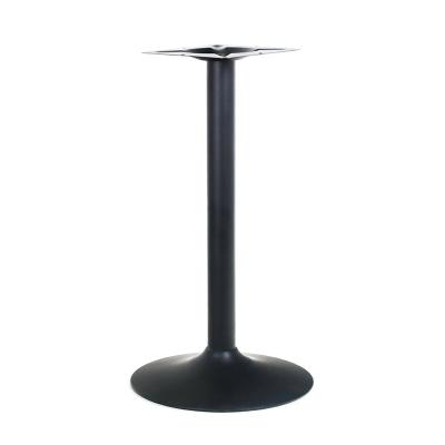 China Quality: Iron Dining Table Base Trumpet Tulip Table Base For Marble Top Black Table for sale