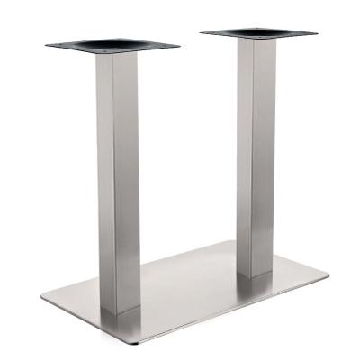 China 2021 Contemporary Leisure Style Modern Coffee Table Base And Double Legs Supporting High Quality Stainless Steel Table Base for sale