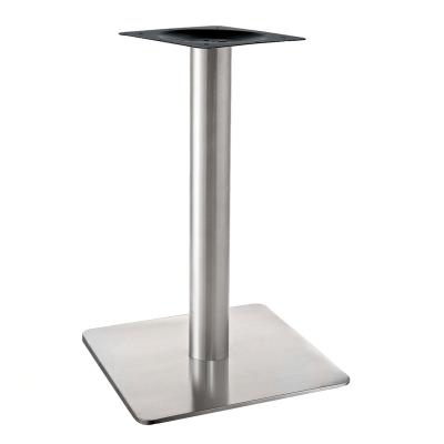 China Contemporary Square Bistro Stainless Steel Table Base for sale