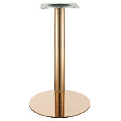 China Factory sale contemporary hot modern style stainless steel titanium plated table base for sale