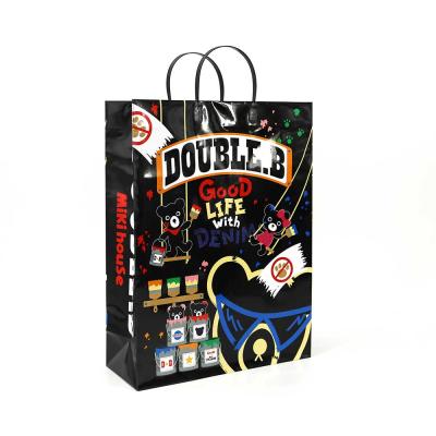 China Recycled Materials Printing Custom Paper Shopping Bags With Your Own Logo for sale