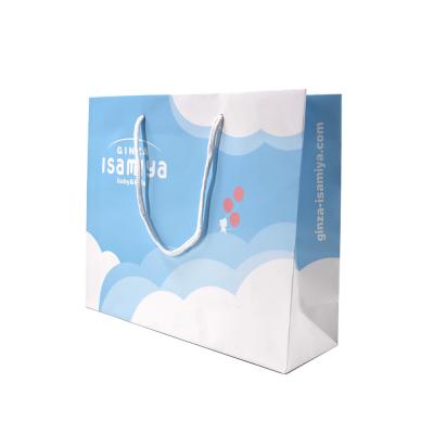 China Recycled Materials Wholesale Custom Shopping Apparel Gift Packaging Paper Bags With Your Own Logo for sale