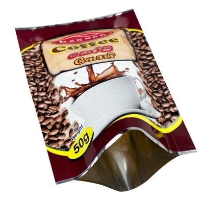 China Moisture Proof Custom Printed Heat Seal Aluminum Foil Instant Stick Sachet Packaging Coffee Powder Bag for sale