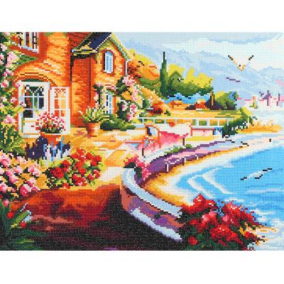 China Diamond Paint ARTS Gem 46x56cm Drill DIY Beach Landscape Premium Diamond Paint Kit For Adults Kit VANCY Large Full for sale