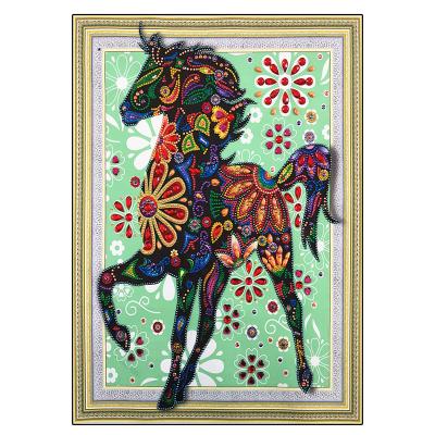 China 5d painting ARTS special shape 46*56cm 5d DIY Kit Painting Diamond Animal Horse from Diamond Animal VANCY for sale