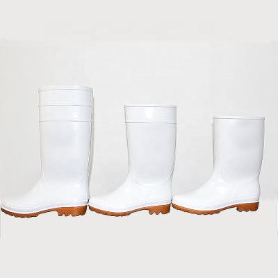 중국 Insulative Safety Silicone Rubber PVC Reusable Unisex White Rain Boots 판매용