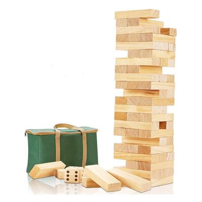 China Interesting wholesale wooden tipsy tower blocks wooden games crumbling tower for sale