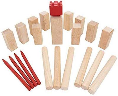 China Outdoor Sport Game KUBB Viking Chess Outdoor Game Set Outdoor Court for sale