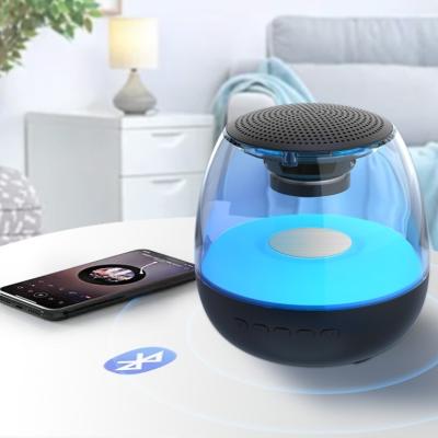 China New Design OEM RGB Wireless Stereo Sound Led Colorful Light Blue Tooth Speaker With FM Radio for sale