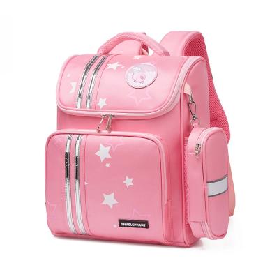 China Newest China Supplier High Quality Cute Pink Nylon School Bags Children Anti-theft Water Proof Backpack Set Children School Bags Girl Bookbag for sale