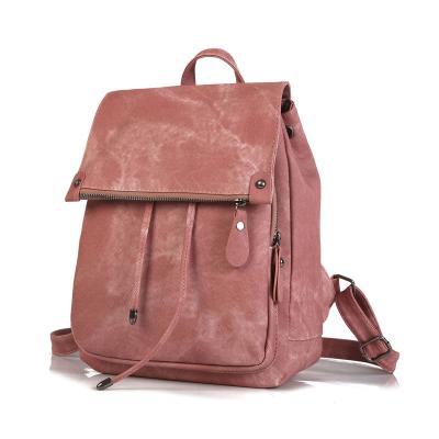 China Women Waterproof Custom Classic Personality Waterproof PU Leather University Bags Girls Backpack Ladies Love Rucksack School Bags For Teenager for sale