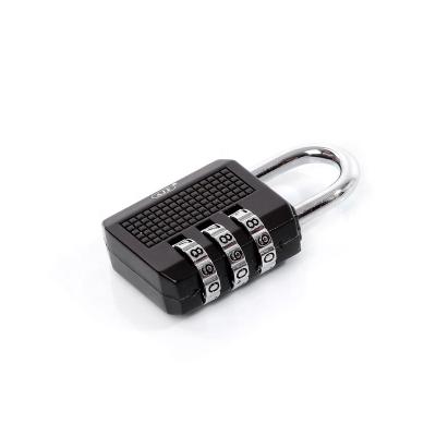 China AJF 3 Digits 25mm Ex-Stock Dial Combination Lock Zinc Alloy Padlock for sale