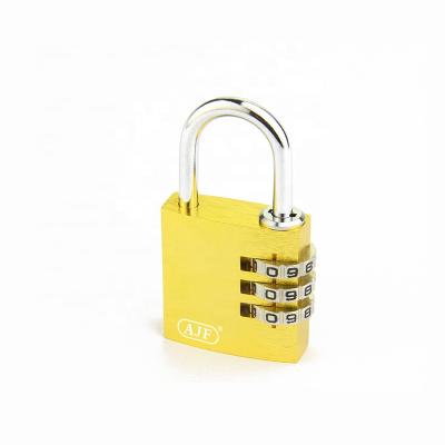 China AJF aluminum design and high quality aluminum digit padlock for sale