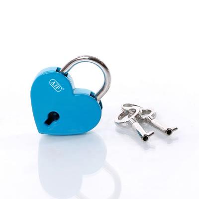 China New AJF style metal heart padlock cute diary protection lock fashion good quality goods for sale