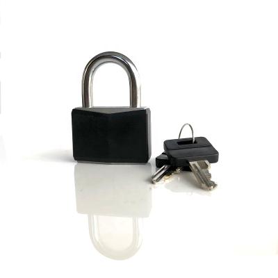 China Warehouse AJF 40mm Colorful Plastic PVC Covered Diamond Shape Aluminum Padlock for sale