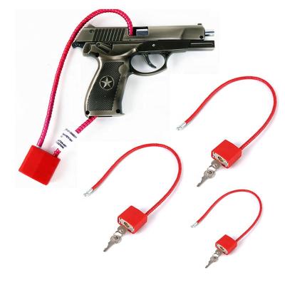 China High quality steel + ABS AJF a variety of color laminated cable gun lock for sale