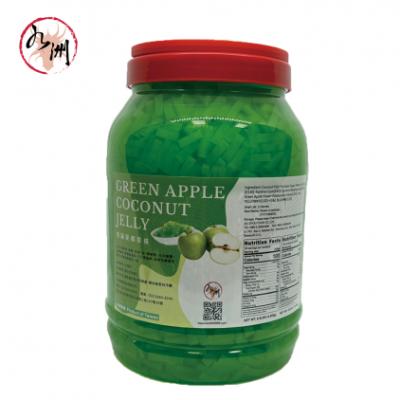 China Natural Bubble Tea Supplier from Taiwan - Green Apple Coconut Jelly Topping for sale