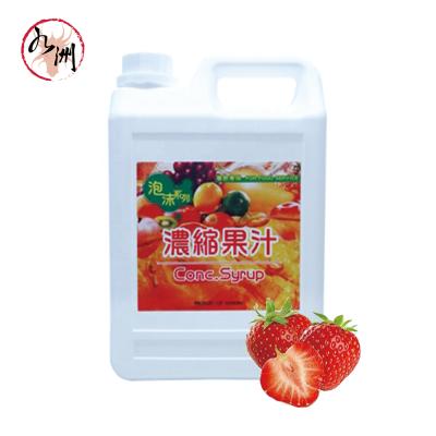 China Taiwan Natural Bubble Tea Supplier Strawberry Concentrated Syrup for sale