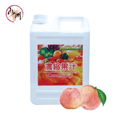 China Taiwan Natural Bubble Tea Supplier Peach Concentrated Syrup for sale