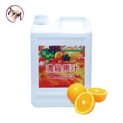 China Taiwan Orange Concentrated Bubble Syrup from Natural Tea Supplier for sale