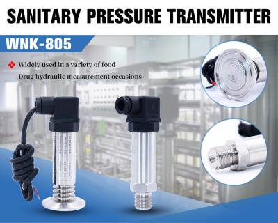 China Sanitary Flush Diaphragm Pressure Transmitter Hydraulic For Food Milk for sale