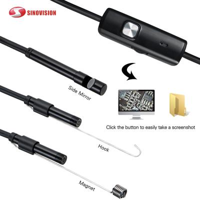 China Sinovision 5.5mm 2m Android Borescope Camera IP67 Miniature Waterproof Snake Camera Pipe USB Mini Endoscope Support OTG Smartphone for Car/PCB for sale