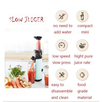 China Household Fruit Squeezer Portable Low Noise Slow Automatic Fruit Juicer Orange Extractor for sale