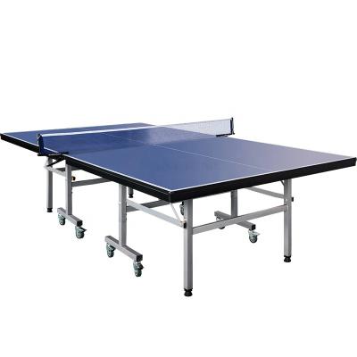 China Table tennis indoor portable reinforced with wheeled mobile thickened ping pong table table tennis table for sale