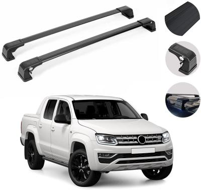 China Factory-direct popular aftermarket luggage rack black aluminum alloy parts roof rails for Amarok 2011-2022 for sale