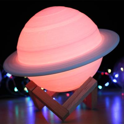 China Modern 3d printed Saturn lamp with cheap price and best quality for sale