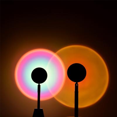 China 2021 Modern Romantic Night Light 180 Degree Rotation Sun Projector Floor Light Sunset Projection Lamp for Party Living Room Bedroom for sale