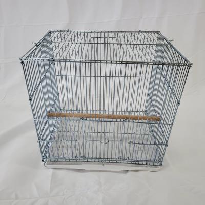 China Large Breathable Metal Birds Cages Breed Small Aviary Parakeet Square Pet Parrot Bird Nest Collapsible Carrier Canary Yellow Hot Sale for sale