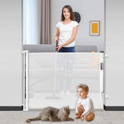 China Movable Retractable Slide Retractable Children Safety Retractable Baby Gate Furniture Baby Gate Furniture Child Safety Pet Can Be Portable Customized Size For Indoor for sale