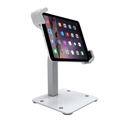 China Tabletop Vertical Anti-theft Lockable Display Metal Lock Stable Safety Security Tablet Holder Universal Rotating Portable Stand For iPad for sale