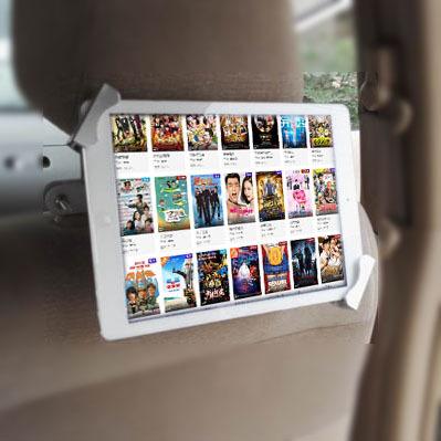 China Durable Anti-theft Car Tablet Car Tablet Mount Security Lock Backseat Holder Safe Back Headrest Holder for sale