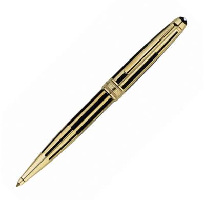 China Luxury Metal Gold Brand Ballpoint Pen Ball Pen with Velvet bag for Writing Business Office for sale