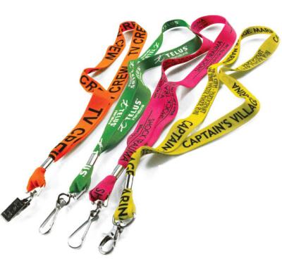 China Promotional Items Custom printed neck nylon lanyards polyester material sublimation Made for sale