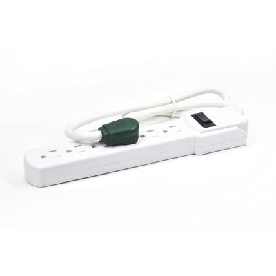 China 1-Pack Commercial Strip, Overload Protection, 4-Foot Rope, 900 Joule - 6-Outlet Surge Protector Power White for sale